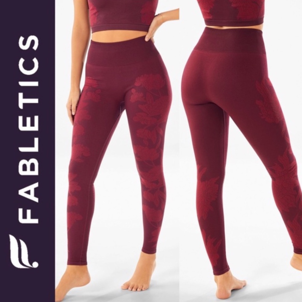 Fabletics High-Waisted Seamless Floral Leggings